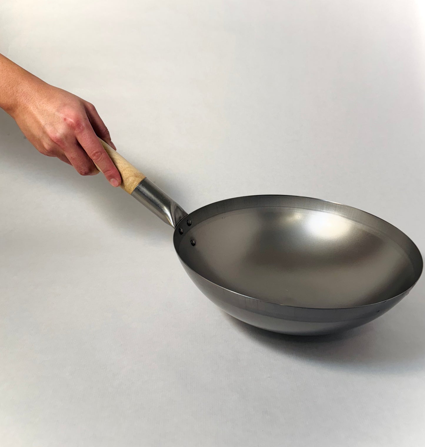 Wok aus Stahl mit Holzgriff | 炒菜锅 | 30CM