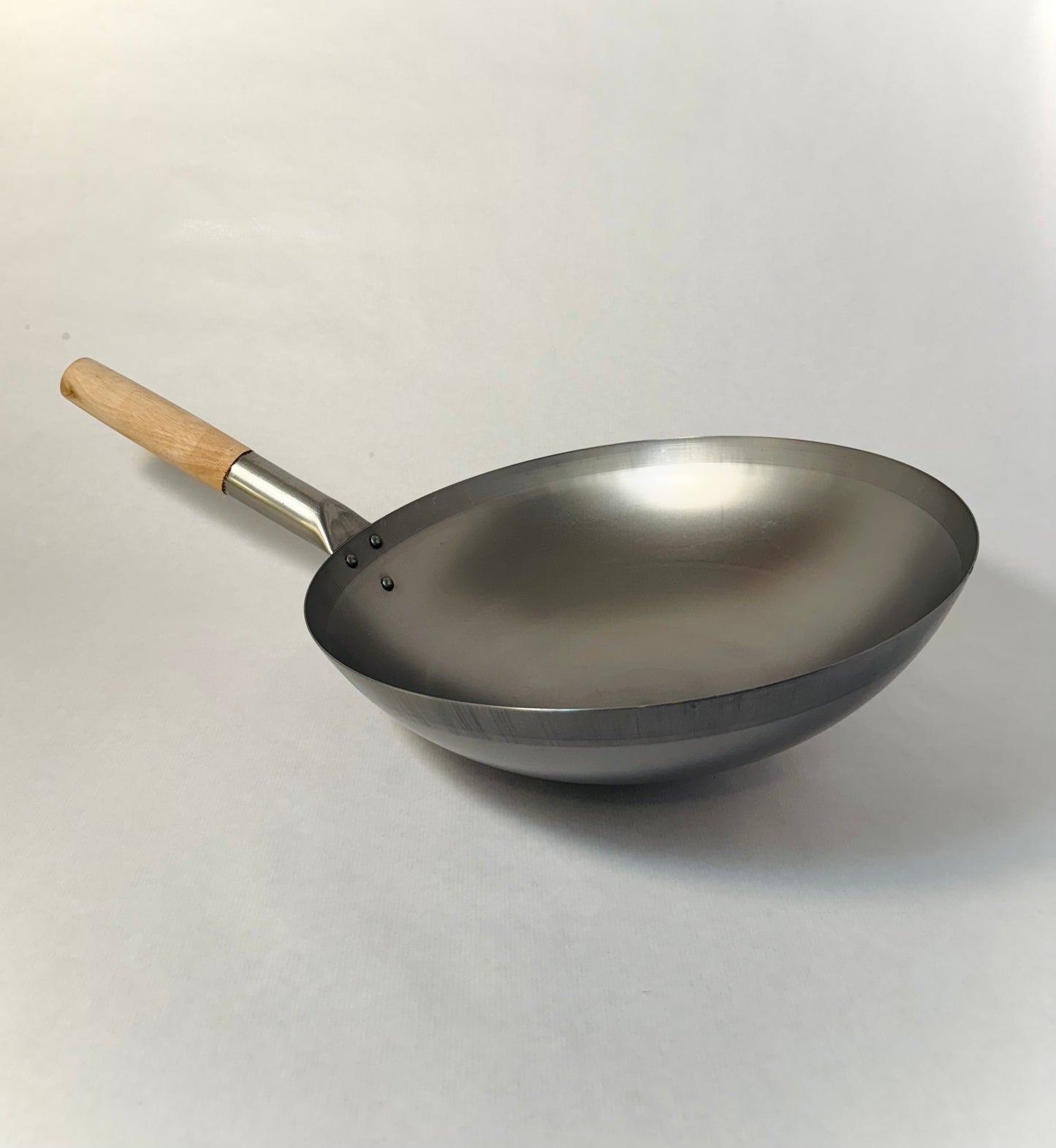 Wok aus Stahl mit Holzgriff | 炒菜锅 | 35CM